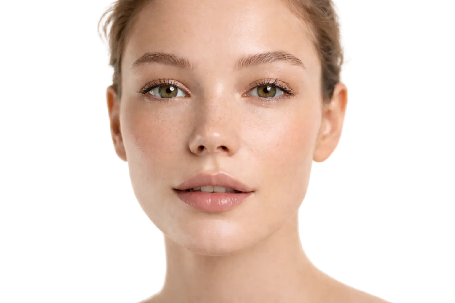 Clear healthy skin close-up for aesthetic clinic hero background